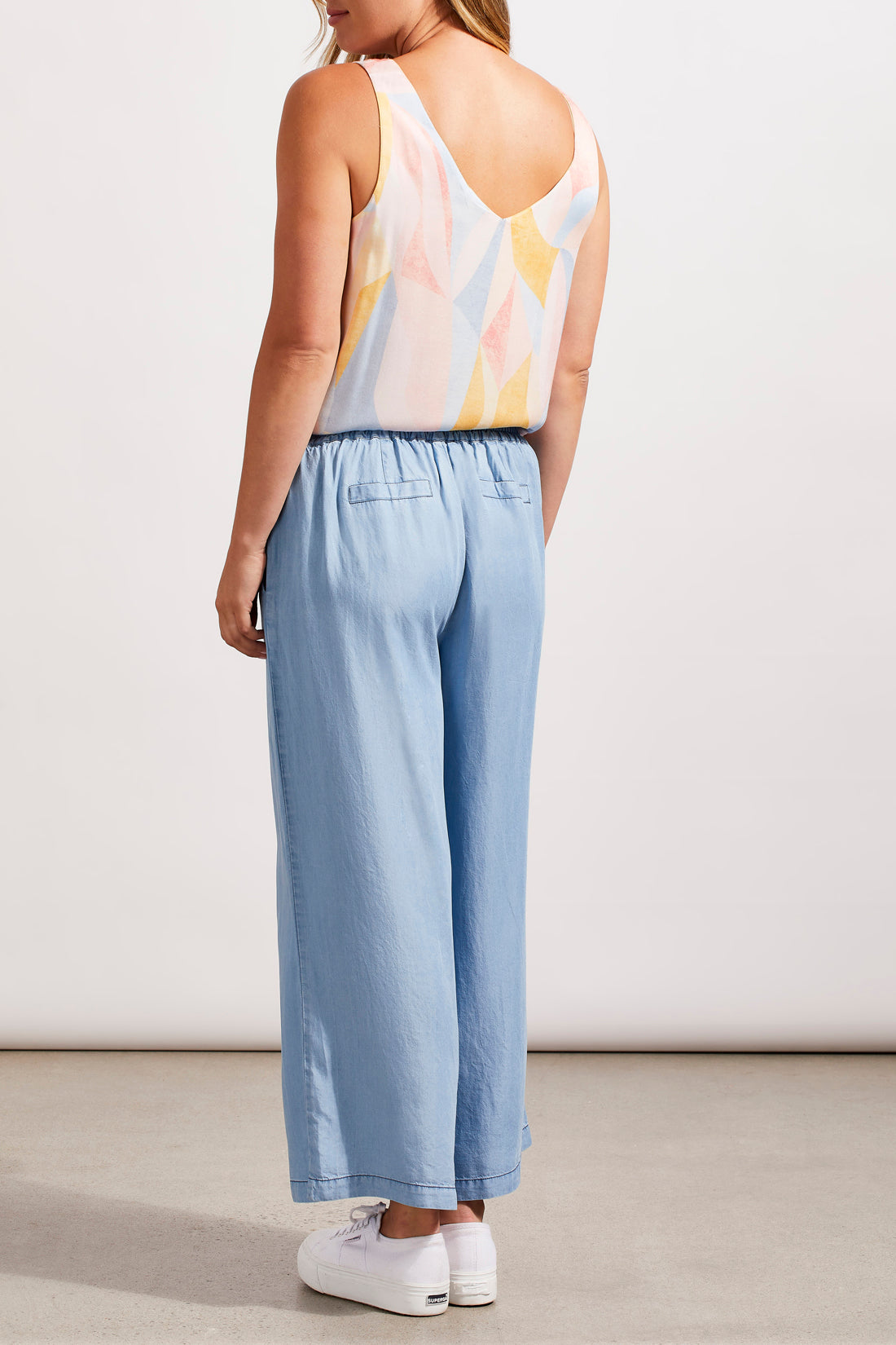 Paperbag Flowy Wide Leg Pull-On Pant