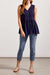 Sleeveless Embroidered Babydoll Blouse