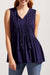 Sleeveless Embroidered Babydoll Blouse