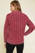 Ribbed Chunky Mock Neck Slouchy Sweater