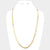 30" Gold Plated Herringbone Chain Necklace