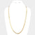 30" Gold Plated Herringbone Chain Necklace