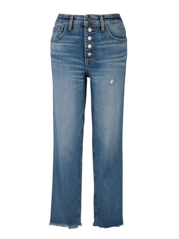 Rachael High Rise Button Fly Mom Jean