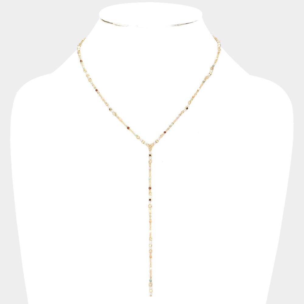 Beaded Y Style Necklace