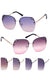 Rimless Ombre Framed Sunglasses