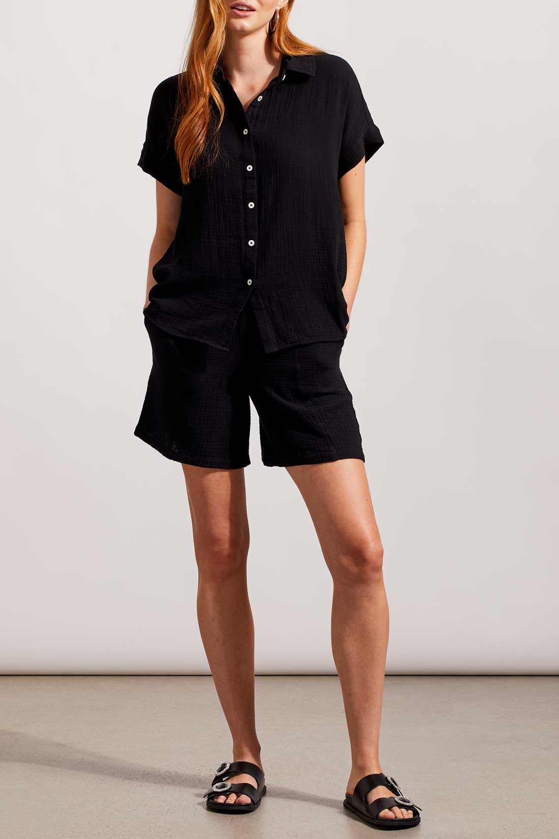 Elastic Waistband Shorts