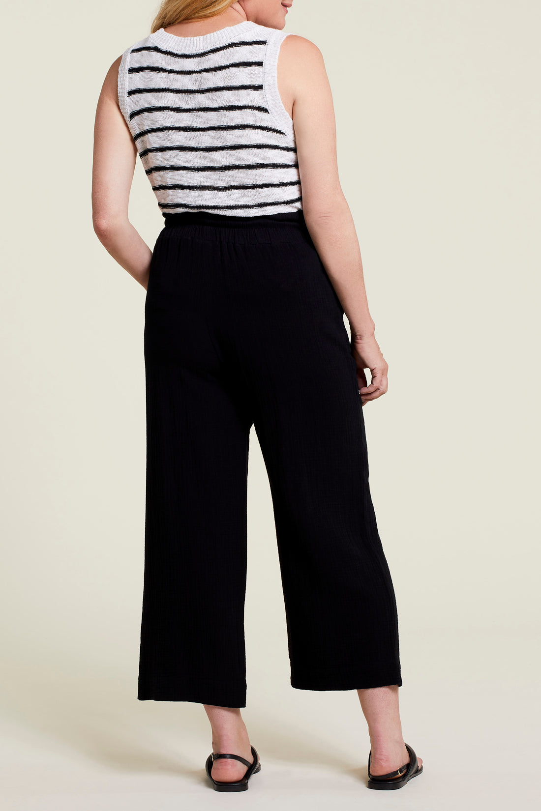 Wide Leg Pant w/ Drawstring
