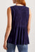 Sleeveless Embroidered Babydoll Blouse